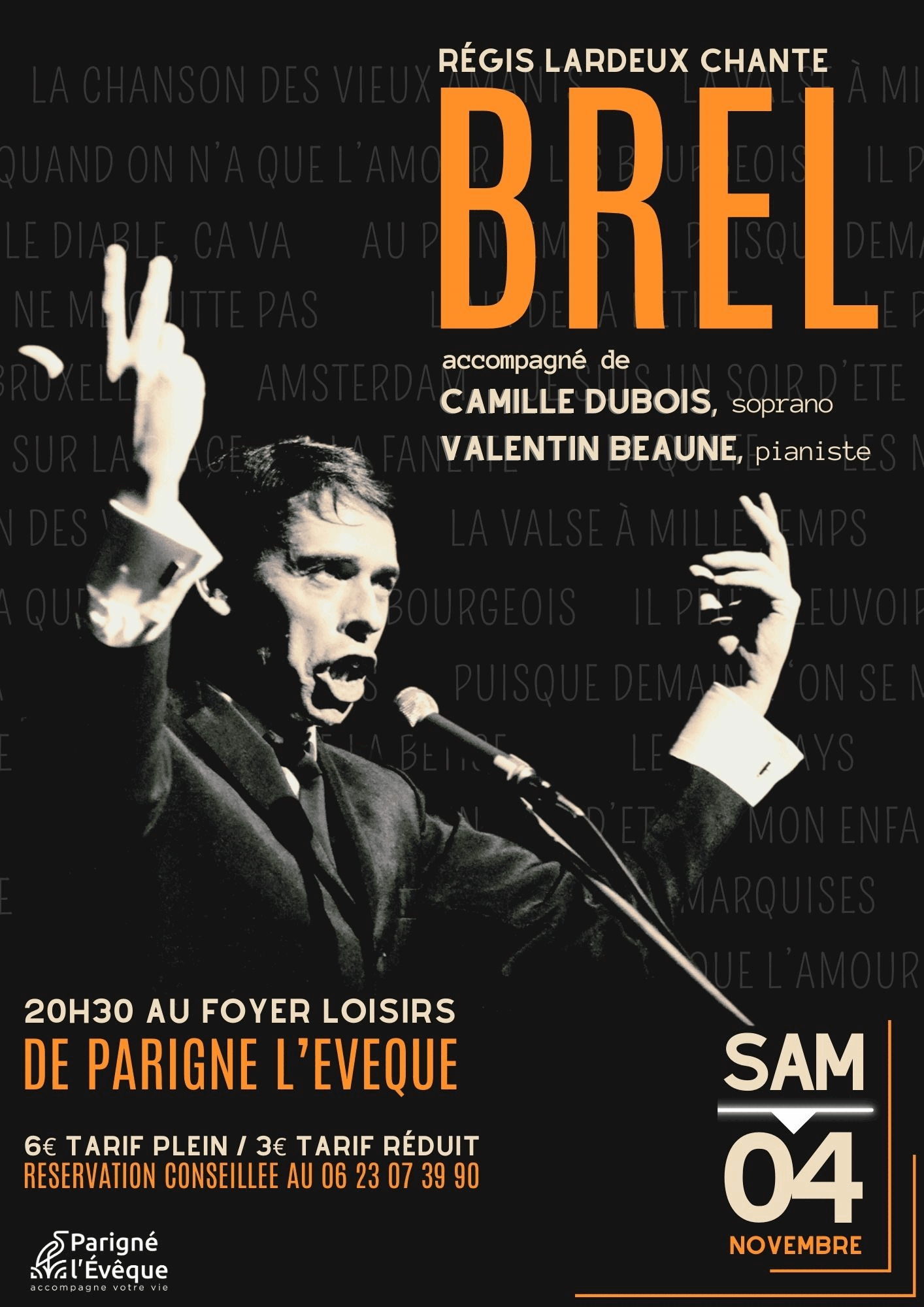 Concert Jacques BREL :: Régis Lardeux